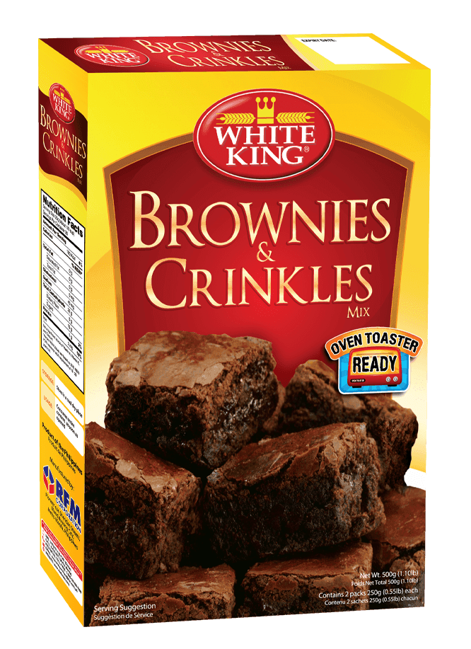 WHITE KING BROWNIES AND CRINKLES MIXES