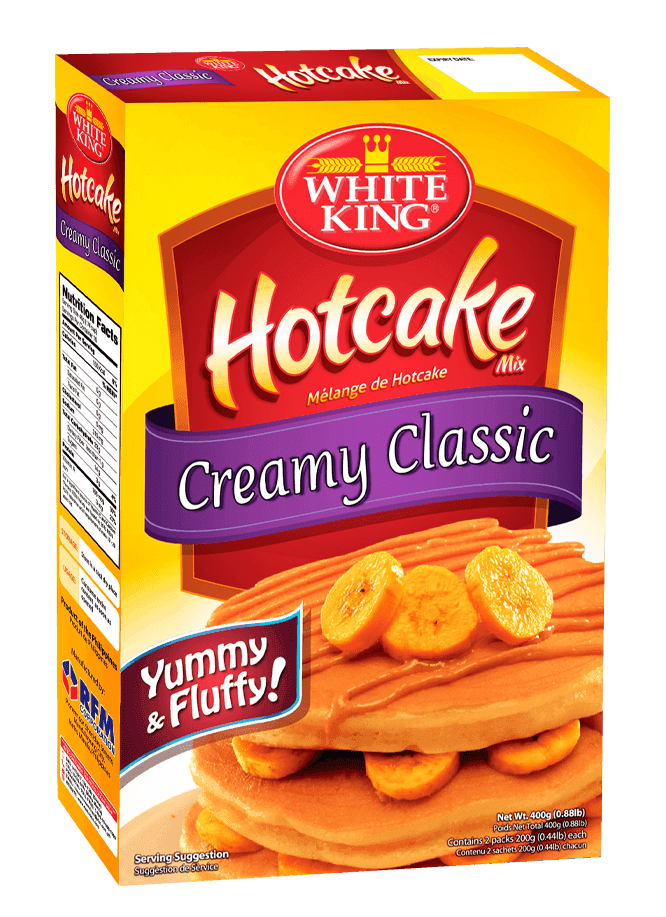 WHITE KING HOTCAKE MIXES COMPLETE WITH SYRUP